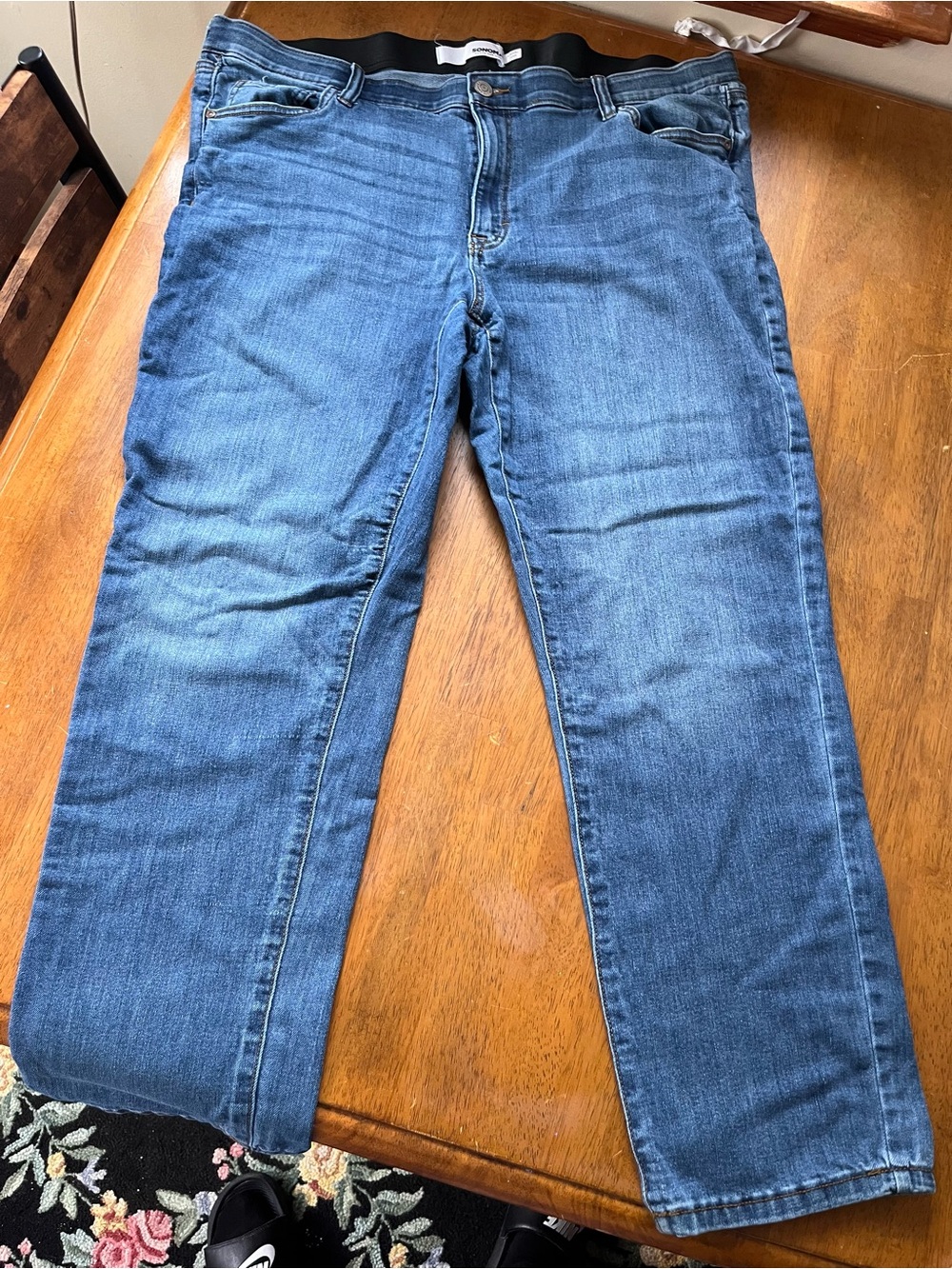 Sonoma Women's Straight-Leg Jeans in Medium Blue Wash